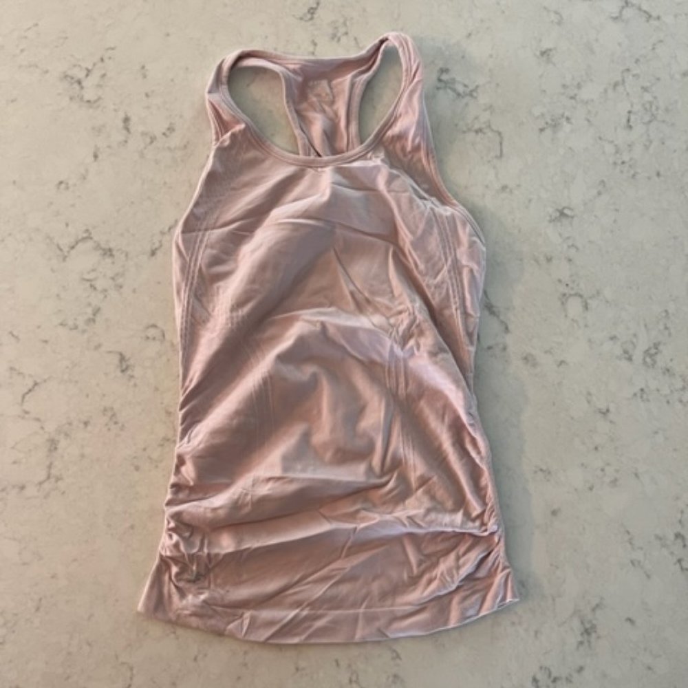 Athleta- Speedlight Seamless Tank- Light Pink - Sz XS